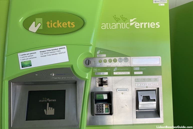 Ferry tickets machine